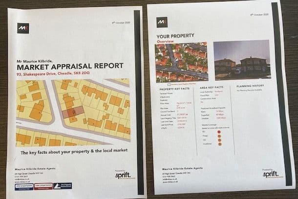 Personal marketing report